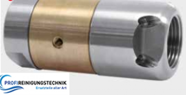 ST-49.2 "VIBRA" Rotationsdüse 3/4" Innengewinde / 6 Bohrungen hinten / 3 Bohrungen seitlich / Außendurchmesser 38mm / Läge 84mm